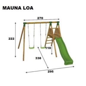Misaladejuegos Parque infantil Masgames Mauna Loa con asiento de bebé MA700011B - Imagen 2