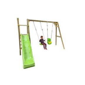 Misaladejuegos Parque infantil Masgames Lignum L con asiento de bebé MA700067 - Imagen 4