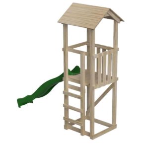 Misaladejuegos Parque infantil Masgames Carlit L con techo de madera MA700265