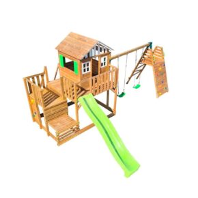 Misaladejuegos Parque infantil Masgames Siracusa XL con columpio doble y aventura MA700443X - Imagen 2