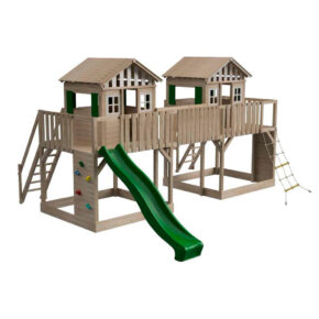 Misaladejuegos Parque infantil Masgames Superpop XL con tobogán y red de escalada MA700465