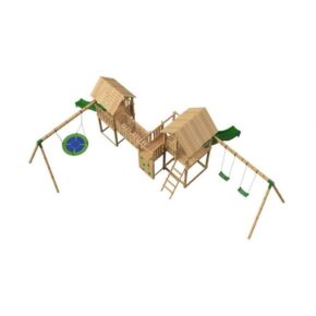 Misaladejuegos Parque infantil Masgames Himalaya con puente Madison MA800001M - Imagen 3