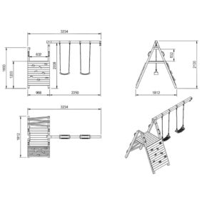 Misaladejuegos Modulo Aventura para parque infantil Masgames MA813701 - Imagen 2