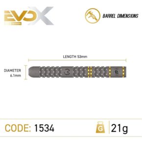 Misaladejuegos Dardos Winmau Michael van Gerwen Evo-X 90% 21gr 1534-21 - Imagen 4