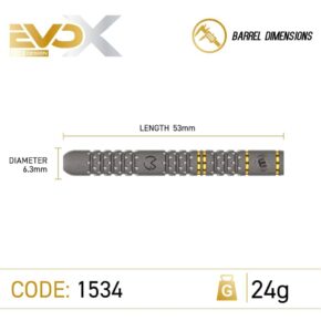 Misaladejuegos Dardos Winmau Michael van Gerwen Evo-X 90% 24gr 1534-24 - Imagen 4