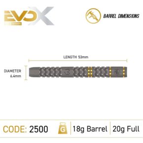 Misaladejuegos Dardos Winmau Michael van Gerwen Evo-X 90% 20gr 2500-20 - Imagen 4