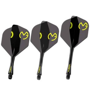 Misaladejuegos Plumas Winmau Darts Fusion Michael van Gerwen Green Black Medium 34-76mm N2 8832 - Imagen 2
