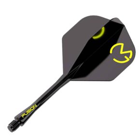 Misaladejuegos Plumas Winmau Darts Fusion Michael van Gerwen Green Black Medium 34-76mm N2 8832