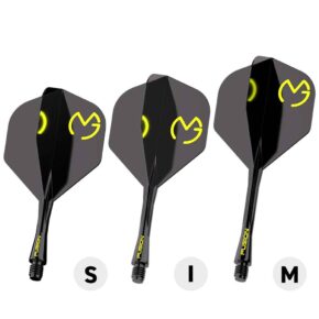 Misaladejuegos Plumas Winmau Darts Fusion Michael van Gerwen Green Black Medium 34-76mm N2 8832 - Imagen 4