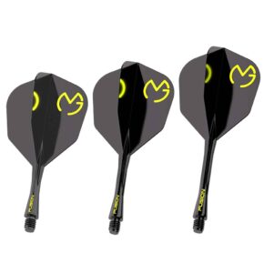 Misaladejuegos Plumas Winmau Darts Fusion Michael van Gerwen Green Black Medium 34-76mm N6 8844 - Imagen 2