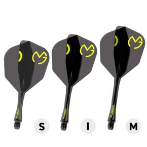 Misaladejuegos Plumas Winmau Darts Fusion Michael van Gerwen Green Black Medium 34-76mm N6 8844 - Imagen 4
