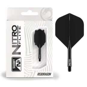 Misaladejuegos Plumas Red Dragon Nitro Flite System Black NO2 Short X1002 - Imagen 5