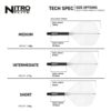 Misaladejuegos Plumas Red Dragon Nitro Flite System Black Clear NO2 Intermediate X0988 - Imagen 7