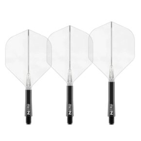 Misaladejuegos Plumas Red Dragon Nitro Flite System Black Clear NO2 Medium X0989 - Imagen 2