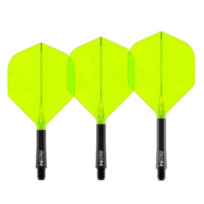 Misaladejuegos Plumas Red Dragon Nitro Flite System Black Yellow NO2 Short X0984 - Imagen 2
