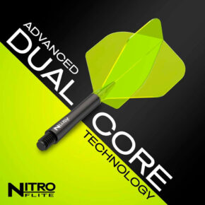Misaladejuegos Plumas Red Dragon Nitro Flite System Black Yellow NO2 Short X0984 - Imagen 8