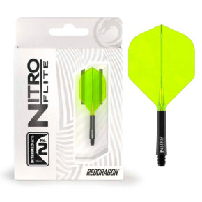 Misaladejuegos Plumas Red Dragon Nitro Flite System Black Yellow NO2 Intermediate X0985 - Imagen 4