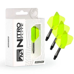Misaladejuegos Plumas Red Dragon Nitro Flite System Black Yellow NO2 Intermediate X0985 - Imagen 5
