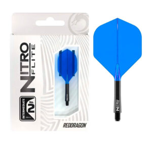 Misaladejuegos Plumas Red Dragon Nitro Flite System Black Blue NO2 Intermediate X0982 - Imagen 6
