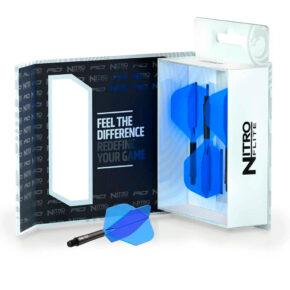 Misaladejuegos Plumas Red Dragon Nitro Flite System Black Blue NO2 Medium X0983 - Imagen 3