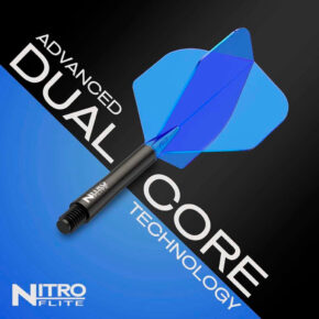 Misaladejuegos Plumas Red Dragon Nitro Flite System Black Blue NO2 Medium X0983 - Imagen 5