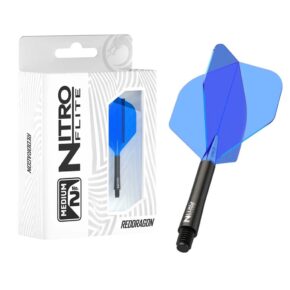 Misaladejuegos Plumas Red Dragon Nitro Flite System Black Blue NO2 Medium X0983 - Imagen 6