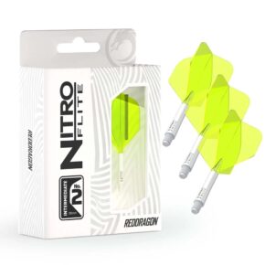 Misaladejuegos Plumas Red Dragon Nitro Flite System White Yellow NO2 Intermediate X0976 - Imagen 8