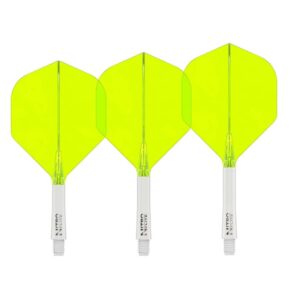 Misaladejuegos Plumas Red Dragon Nitro Flite System White Yellow NO2 Short X0975 - Imagen 2