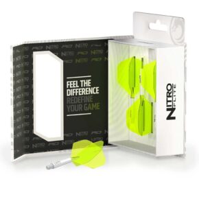 Misaladejuegos Plumas Red Dragon Nitro Flite System White Yellow NO2 Short X0975 - Imagen 7