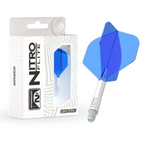 Misaladejuegos Plumas Red Dragon Nitro Flite System White Blue NO2 Intermediate X0973 - Imagen 3