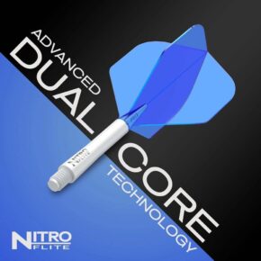 Misaladejuegos Plumas Red Dragon Nitro Flite System White Blue NO2 Intermediate X0973 - Imagen 4