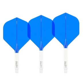 Misaladejuegos Plumas Red Dragon Nitro Flite System White Blue NO2 Medium X0974 - Imagen 2
