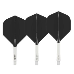 Misaladejuegos Plumas Red Dragon Nitro Flite System White Black NO2 Medium X0971 - Imagen 2