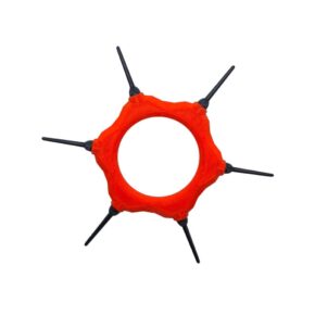 Misaladejuegos Juego de 3 Shuriken Rojo + 50 puntas Keypoint 2BA + llave para substituir las puntas 70006R
