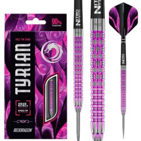Misaladejuegos Dardos Red Dragon Tyrian Purple Steel 90% 22gr RDD2807 - Imagen 5