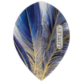 Misaladejuegos Plumas Loxley Feather Blue Oro Oval