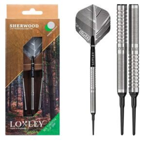 Misaladejuegos Dardos Loxley Darts Sherwood 90% 18g Agarre Giratorio Punta Plastico