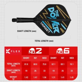 Misaladejuegos Plumas Target K-Flex No.2 Standard Medium Phil Taylor The Power 410146 - Imagen 4