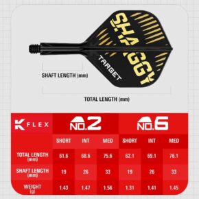 Misaladejuegos Plumas Target K-Flex No.2 Standard Medium Scott Williams Shaggy 410140 - Imagen 4