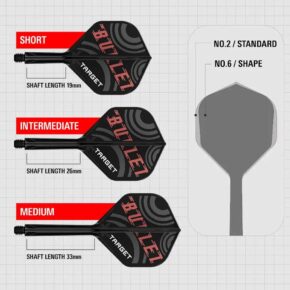 Misaladejuegos Plumas Target K-Flex No.2 Standard Intermediate Stephen Bunting The Bullet - Imagen 3