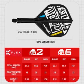 Misaladejuegos Plumas Target K-Flex No.2 Standard Medium Chris Dobey Hollywood - Imagen 4
