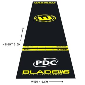 Misaladejuegos Protector Suelo Winmau Pro Zone Essential PVC Dart Mat 8214 - Imagen 5