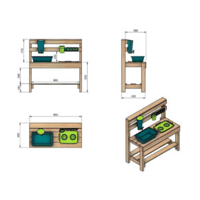 Misaladejuegos Cocina infantil para exterior Masgames Candy MA600599 - Imagen 5