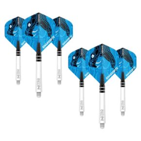 Misaladejuegos Combo Red Dragon Plumas Flights Snakebite Standard + Cañas Nitrotech Larga Blanco X0599 - Imagen 2