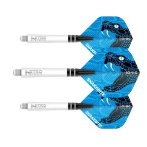 Misaladejuegos Combo Red Dragon Plumas Flights Snakebite Standard + Cañas Nitrotech Larga Blanco X0599 - Imagen 3
