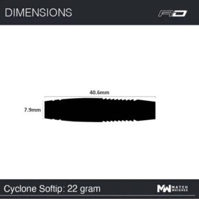 Misaladejuegos Dardos Red Dragon Cyclone Punta de Plástico 90% 22gr RDD2025 - Imagen 7