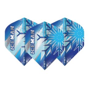 Misaladejuegos Plumas Flights Red Dragon Gerwyn Price Hardcore Premium Blue Flake Standard TF8162 - Imagen 3