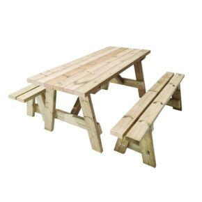 Misaladejuegos Mesa de picnic de madera para exterior Masgames Zurich MA500026