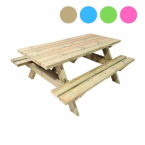 Misaladejuegos Mesa de picnic Masgames Munich 180 con madera para exterior (con opción de color) MA500025