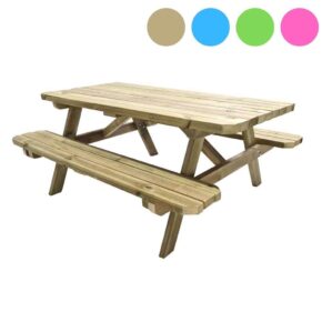 Misaladejuegos Mesa de picnic infantil Masgames Bram con madera para exterior (con opción de color) MA500029